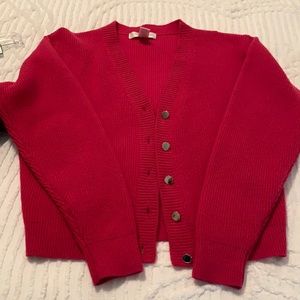 Sweater, button up, long sleeves, lambswool and acrylic